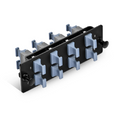 FHD™ Fiber Adapter Panel, OM3/OM4, 8 x MTP®-8/12/24 Key Up to Key Up (Charcoal Gray) Adapter, Type B