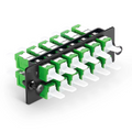 FHD™ Adapter Panel, 12 Fibers OS2 Single Mode, 12 x LSH APC Simplex (Green) Adapter, Ceramic Sleeve