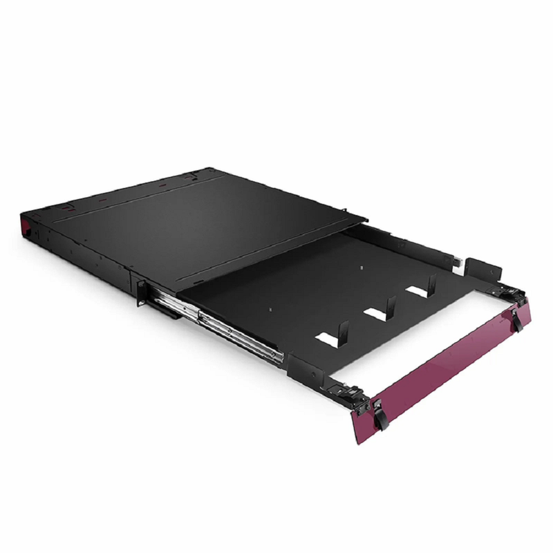 FHD™ High Density 1U Rack Mount Enclosure Unloaded, Sliding Drawer, Holds up to 4 x FHD™ Cassettes, Panels, or Splice Trays, 144 Fibers (LC)