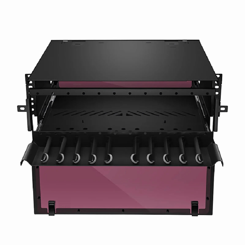 FHD™ High Density 4U Rack Mount Enclosure Unloaded, Sliding Drawer, Holds up to 12 x FHD™ Cassettes, Panels or Splice Trays, 432 Fibers (LC)
