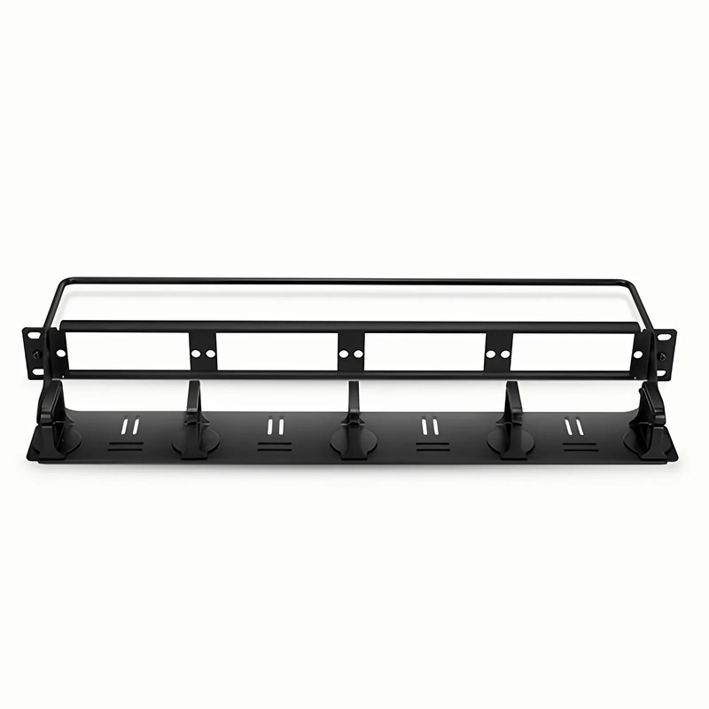 FHD™ High Density 1U Rack Mount Blank Enclosure Unloaded, Detachable Cable Management Lacer Panel and Bar, Holds up to 4 x FHD™ Panels, 144 Fibers (LC)
