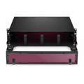 FHD™ High Density 2U Rack Mount Enclosure Unloaded, Sliding Drawer, Holds up to 8 x FHD™ Cassettes, Panels or Splice Trays, 288 Fibers (LC)