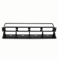 FHD™ High Density 1U Rack Mount Blank Enclosure Unloaded, Detachable Cable Management Lacer Panel and Bar, Holds up to 4 x FHD™ Panels, 144 Fibers (LC)