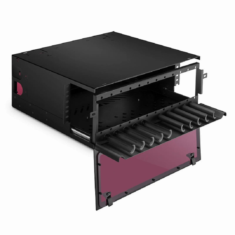 FHD™ High Density 4U Rack Mount Enclosure Unloaded, Sliding Drawer, Holds up to 12 x FHD™ Cassettes, Panels or Splice Trays, 432 Fibers (LC)