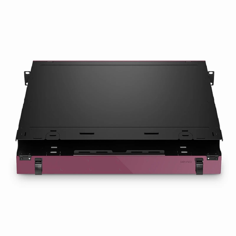 FHD™ High Density 1U Rack Mount Enclosure Unloaded, Sliding Drawer, Holds up to 4 x FHD™ Cassettes, Panels, or Splice Trays, 144 Fibers (LC)