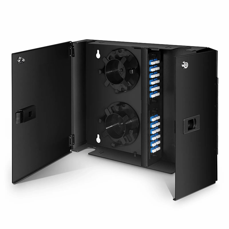 FHD™ Wall Mount Enclosure Unloaded, 2 Ports, Holds up to 2 x FHD™ Cassettes or Panels, 2 x Splice Trays, 48 Fibers (LC)