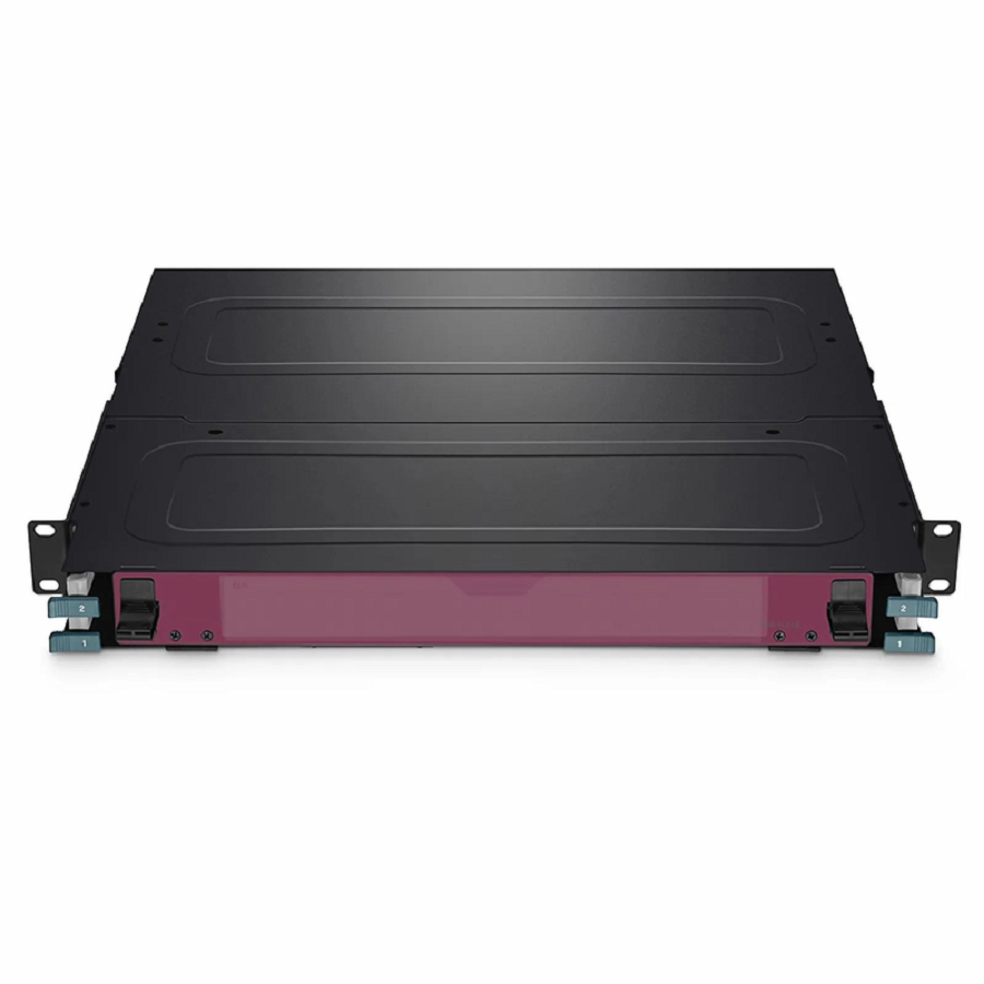 FHX™ Standard Density 1U Rack Mount Enclosure Unloaded, 2-layer Sliding Drawer, Holds up to 8 x FHX™ Base-12 Cassettes, 96 Fibers (LC)