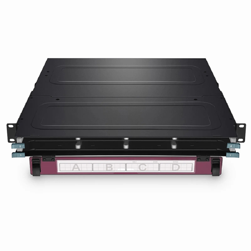 FHX™ Standard Density 1U Rack Mount Enclosure Unloaded, 2-layer Sliding Drawer, Holds up to 12 x FHX™ Base-8 Cassettes, 96 Fibers (LC)