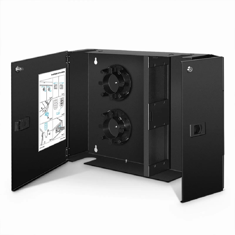 FHD™ Wall Mount Enclosure Unloaded, 4 Ports, Holds up to 4 x FHD™ Cassettes or Panels, 4 x Splice Trays, 96 Fibers (LC)