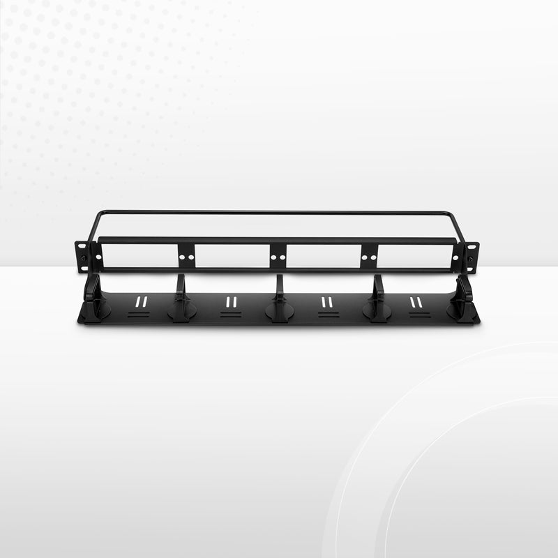 FHD™ High Density 1U Rack Mount Blank Enclosure Unloaded, Detachable Cable Management Lacer Panel and Bar, Holds up to 4 x FHD™ Panels, 144 Fibers (LC)