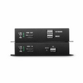 4K HDMI USB2.0 KVM Extender Set with Audio and EDID over LC Fiber Optic Cable for 10km, 3840x 2160@30Hz, with Pre-installed SFP+ Modules
