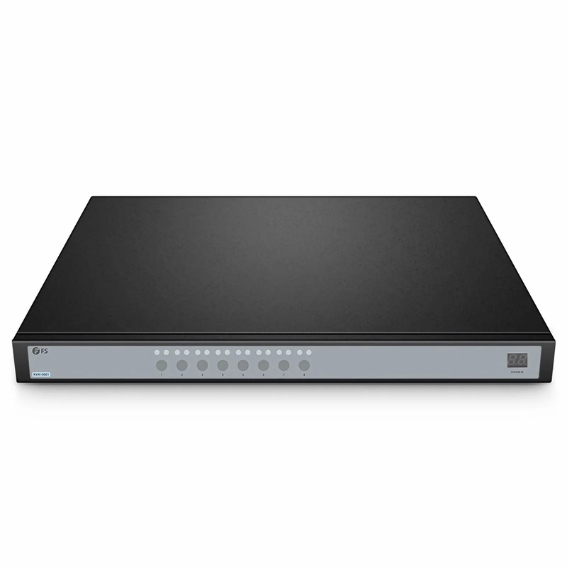 8-Port VGA 1U Rack-Mount KVM Switch, 8 x VGA Cables Included