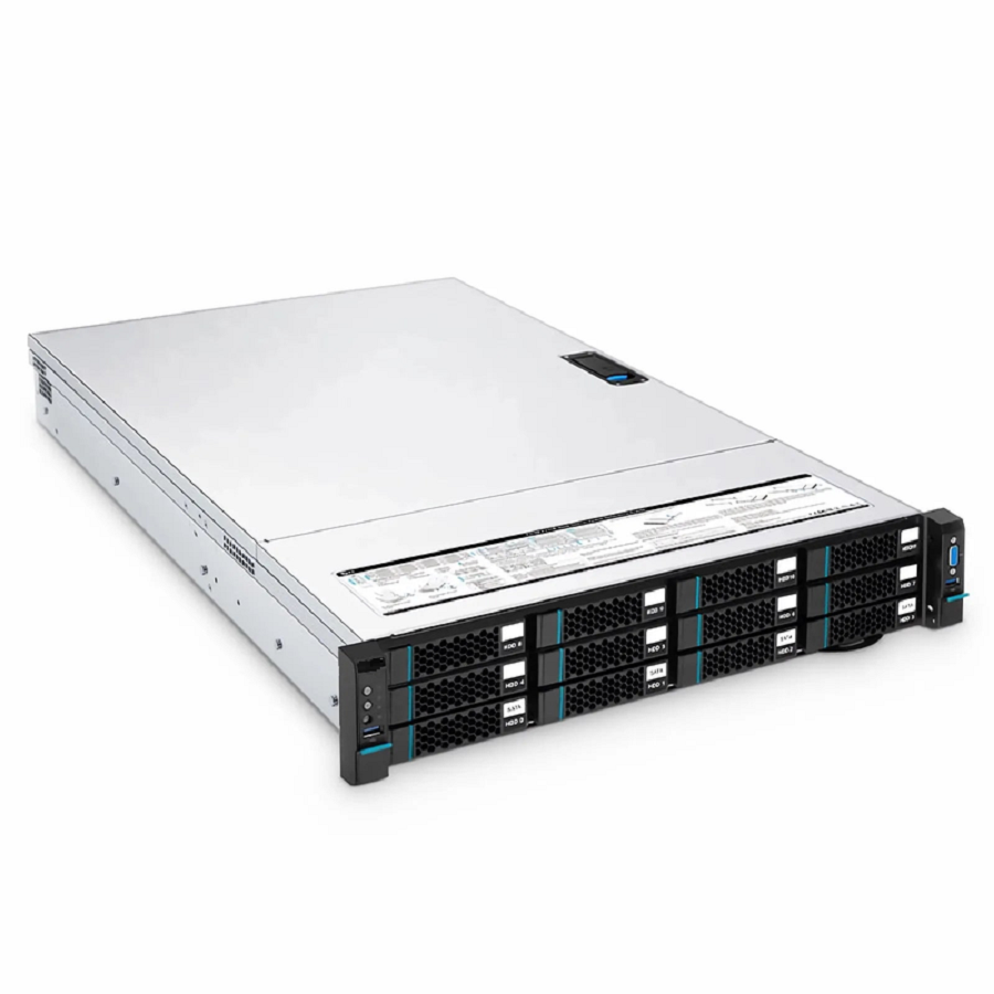 RS5230, 2U Rack Server, 2 x Intel® Xeon® Scalable Processors, 4 x 16GB of Memory, 4 x 3.5' Hot-swap SATA Drive Bays, 2 x RJ45 1GbE Ports, 550W Redundant