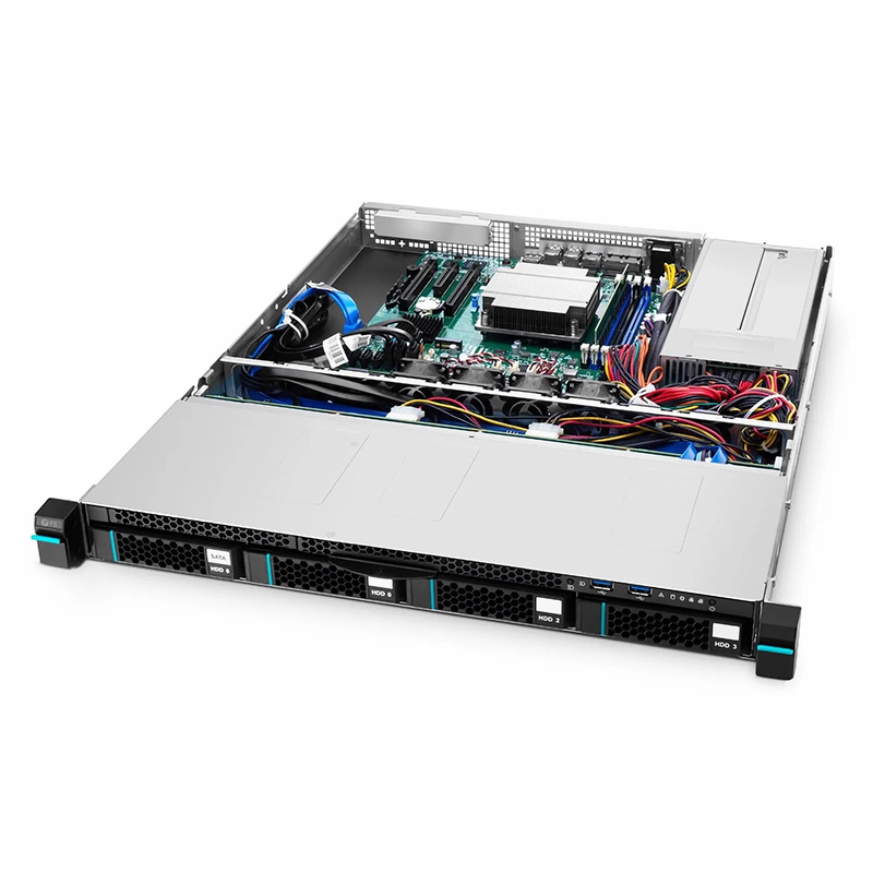 RS3110, 1U Rack Server, 1 x Intel® Xeon® Scalable Processor, 1 x 16GB of Memory, 1 x 3.5'' Hot-swap SATA Drive Bays, 2 x RJ45 1GbE Ports, 450W Redundant