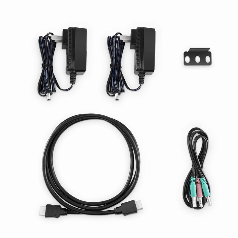 4K HDMI USB2.0 KVM Extender Set with Audio and HDCP over Single Mode Fiber for 10km, Multimode Fiber for 300m, and Cat5e/6/6a/7 Cable for 150m, 3840x 2160@30Hz
