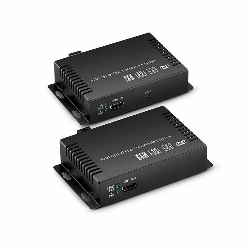 4K HDMI Extender Set with Audio, EDID and RS232 via Single LC Fiber for 10km