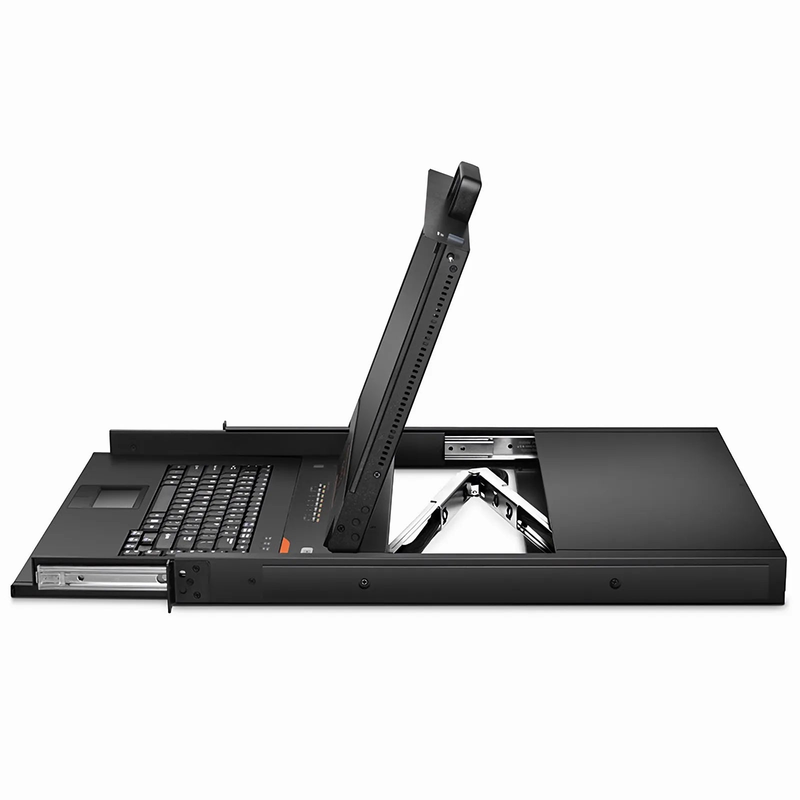 8-Port Cat5 1U Rack-Mount KVM Over IP Switch with 17" Full HD LCD, 8 x RJ45 to VGA Interface Modules Included
