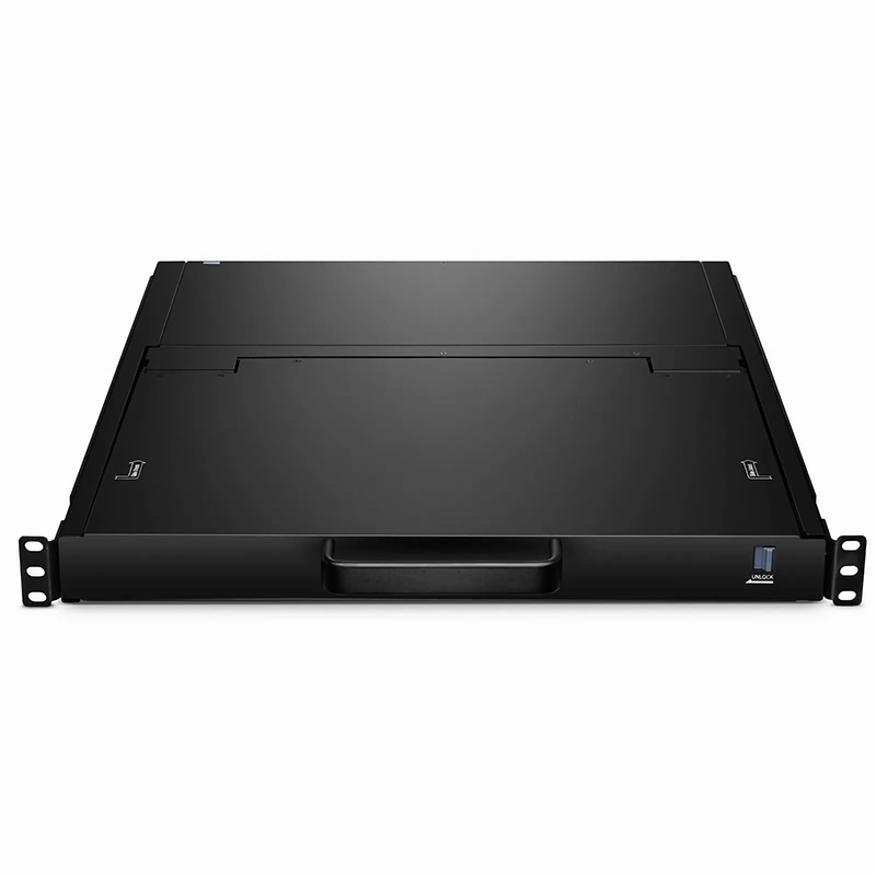 8-Port Cat5 1U Rack-Mount KVM Over IP Switch with 17" Full HD LCD, 8 x RJ45 to VGA Interface Modules Included