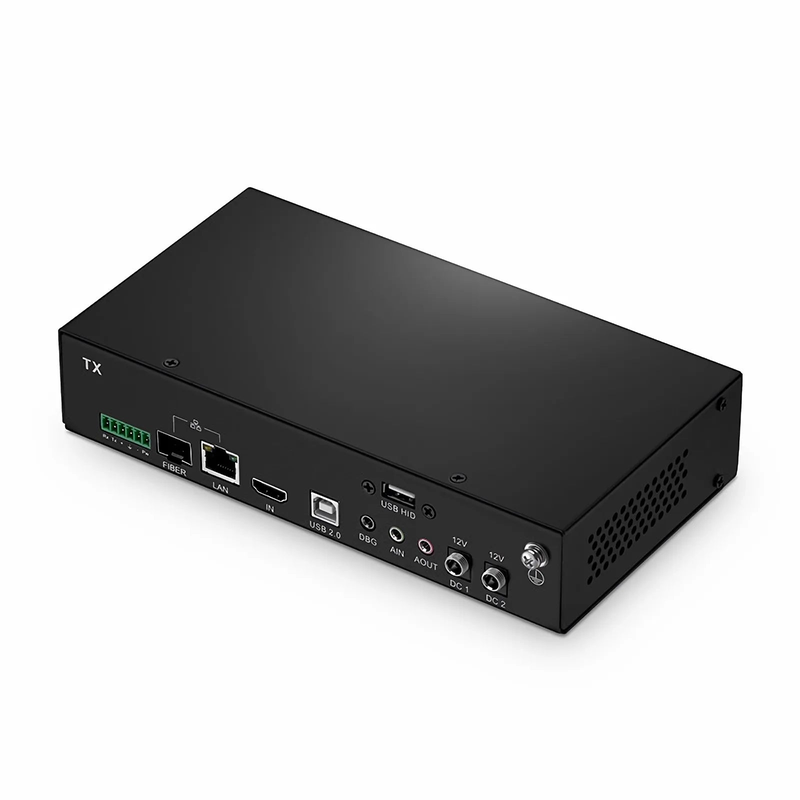 4K HDMI USB HID IP KVM Matrix Transmitter Set with Audio and EDID over Fiber Optic Cable for 20km and Cat5e/6/6a/7 for 120m, 3840x2160@60Hz