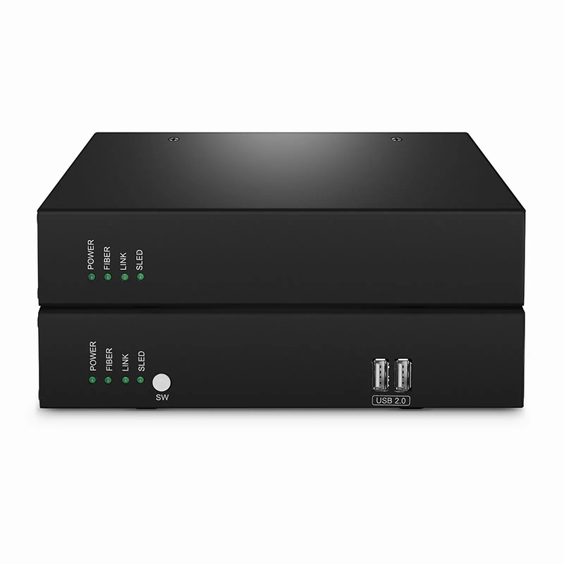 4K HDMI USB HID IP KVM Matrix Transmitter Set with Audio and EDID over Fiber Optic Cable for 20km and Cat5e/6/6a/7 for 120m, 3840x2160@60Hz