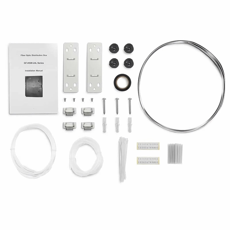 24 Fibers Optic Distribution Box, SC A/U and LC A/U, Plastic, Wall/Pole Mount, Indoor and Outdoor