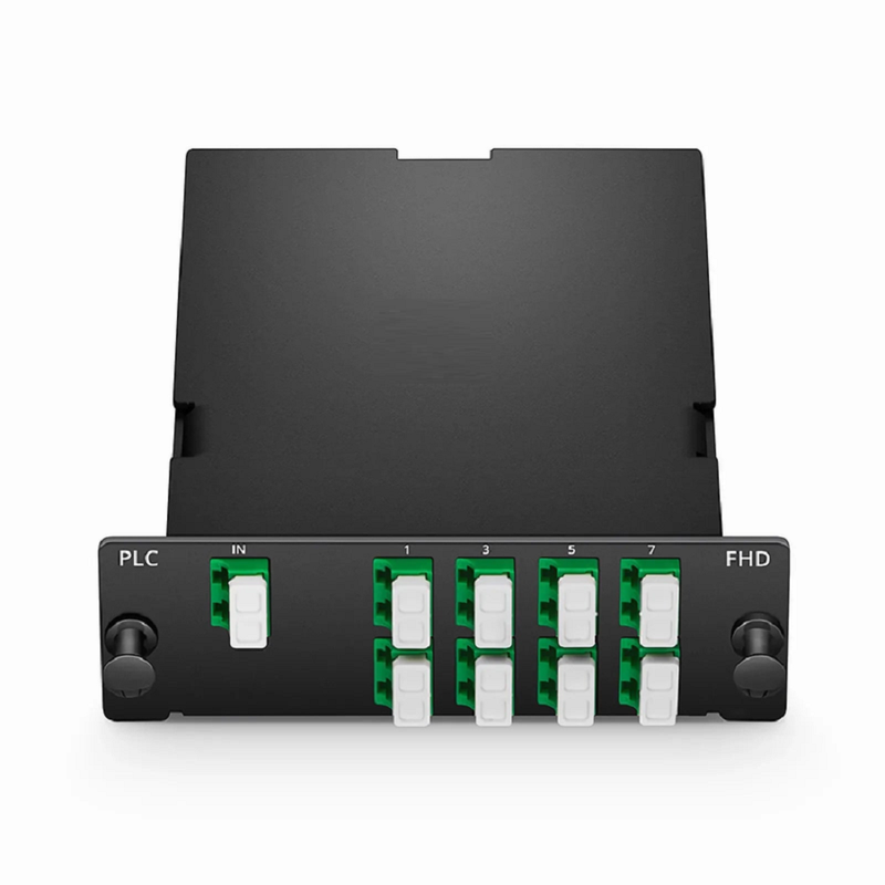 1 x 8 PLC Fiber Splitter, Standard FHDâ„¢ Cassette LC/APC, Singlemode, for Optical LAN