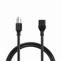 6ft (1.8m) NEMA 5-15P to IEC60320 C13 16AWG 125V/10A Power Cord, Black