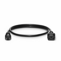1ft (0.3m) NEMA 5-15P to IEC60320 C13 16AWG 125V/10A Power Cord, Black