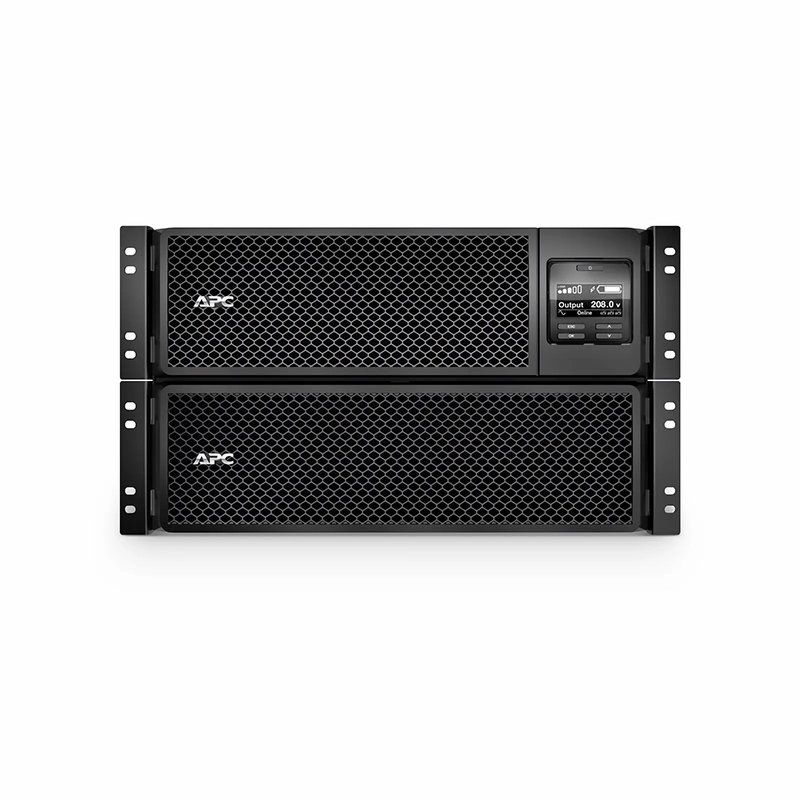 APC® Smart-UPS On-Line 10000VA/10000W Rackmount 6U UPS, 6x C13+4x C19 IEC Outlets, Network Card+SmartSlot and 1 Backup Battery Included