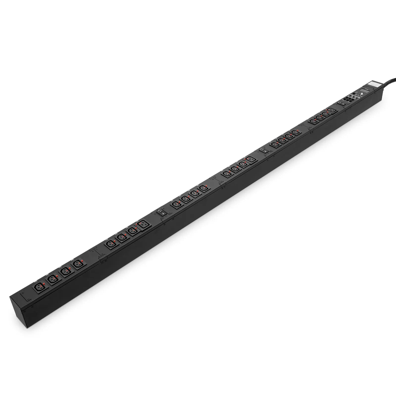 23kW 3-Phase 32A/415V Switched Rack PDU, 21 x C13 & 3 x C19 Outlets, IEC309 32A 3P+N+PE Plug, 10ft Cord, 0U Vertical