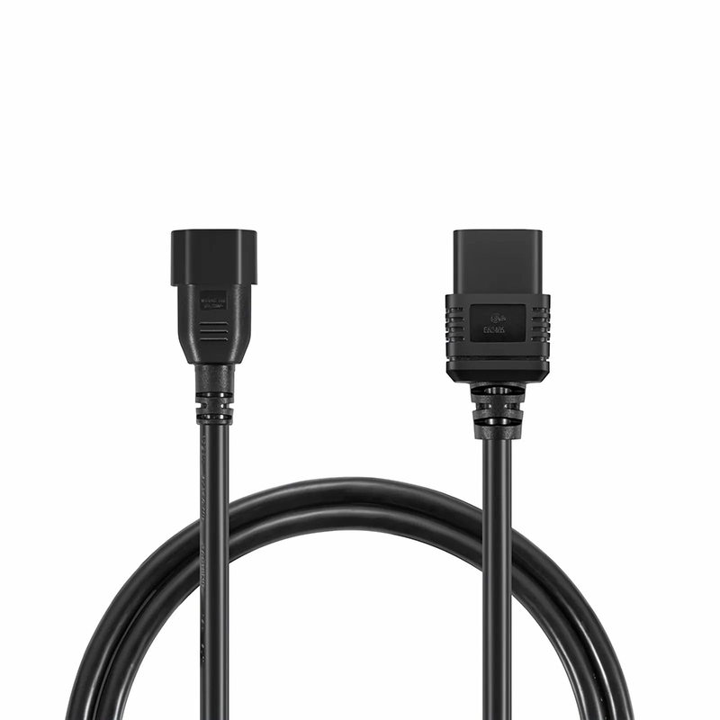 3ft (0.9m) IEC60320 C14 to IEC60320 C19 14AWG 250V/15A Power Cord, Black