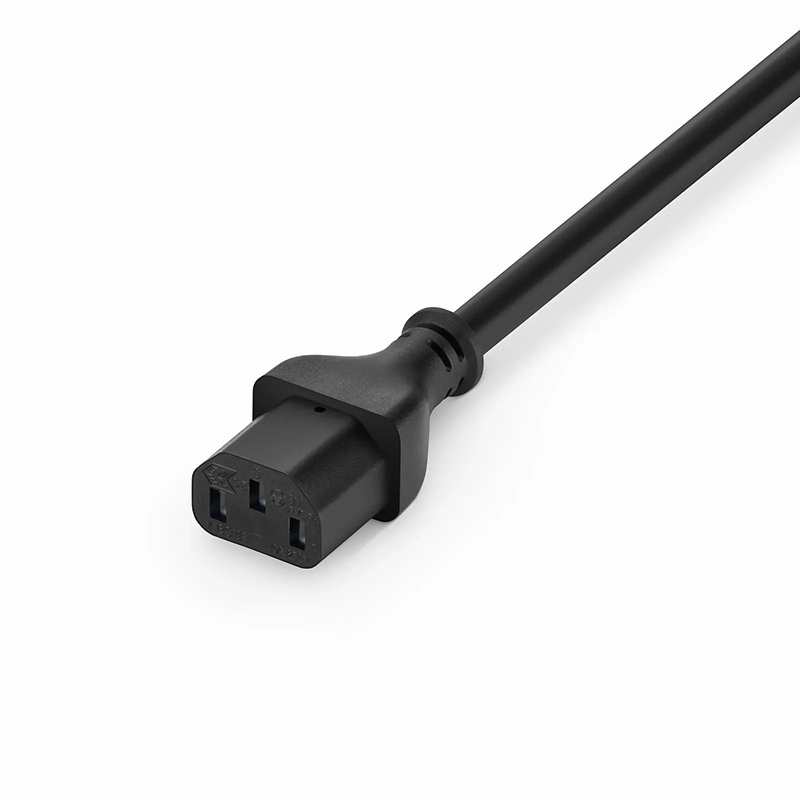 6ft (1.8m) IEC60320 C14 to IEC60320 C13 16AWG 250V/13A Power Extension Cord, Black