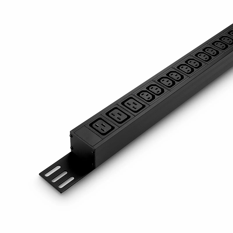 7.36kW Single-Phase 32A/230V Monitored Rack PDU, 36 x C13 & 6 x C19 Outlets, IEC 309 32A 2P+E Plug, 10ft Cord, 0U Vertical