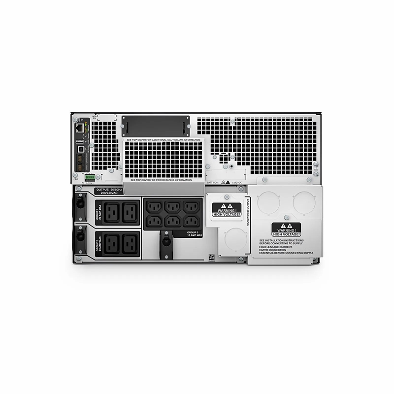 APC® Smart-UPS On-Line 10000VA/10000W Rackmount 6U UPS, 6x C13+4x C19 IEC Outlets, Network Card+SmartSlot and 1 Backup Battery Included