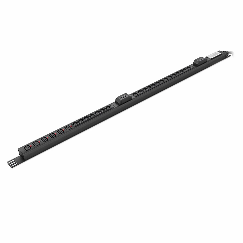 14.49kW Single-Phase 63A/230V Basic Rack PDU, 21 x C13 & 6 x C19 Outlets, IEC309 63A 2P + E Plug, 10ft Cord, 0U Vertical