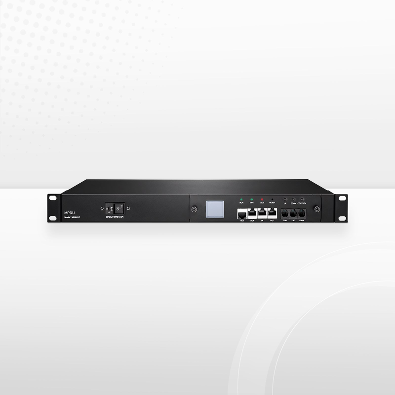 1.20kW Single-Phase 10A/120V Monitored Rack PDU, 8 x C13 Outlets, IEC320 C14 Plug, 6.6ft Cord, 1U Rack-Mount