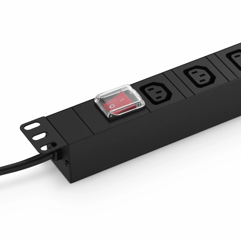 1.8kW Single-Phase 16A/250V Basic Rack PDU, 8 x C13 Outlets, CEE7 Plug, 6.6ft Cord, 1U Rack-Mount