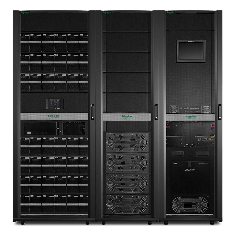 APC Symmetra PX UPS, 100kW Scalable to 250kW with Power Modules, 400/480V, Hard Wire 4-wire Output (3PH+ G) & 5-wire Output (3PH+ N+ G), Parallel up to 4UPSs, Modular Architecture