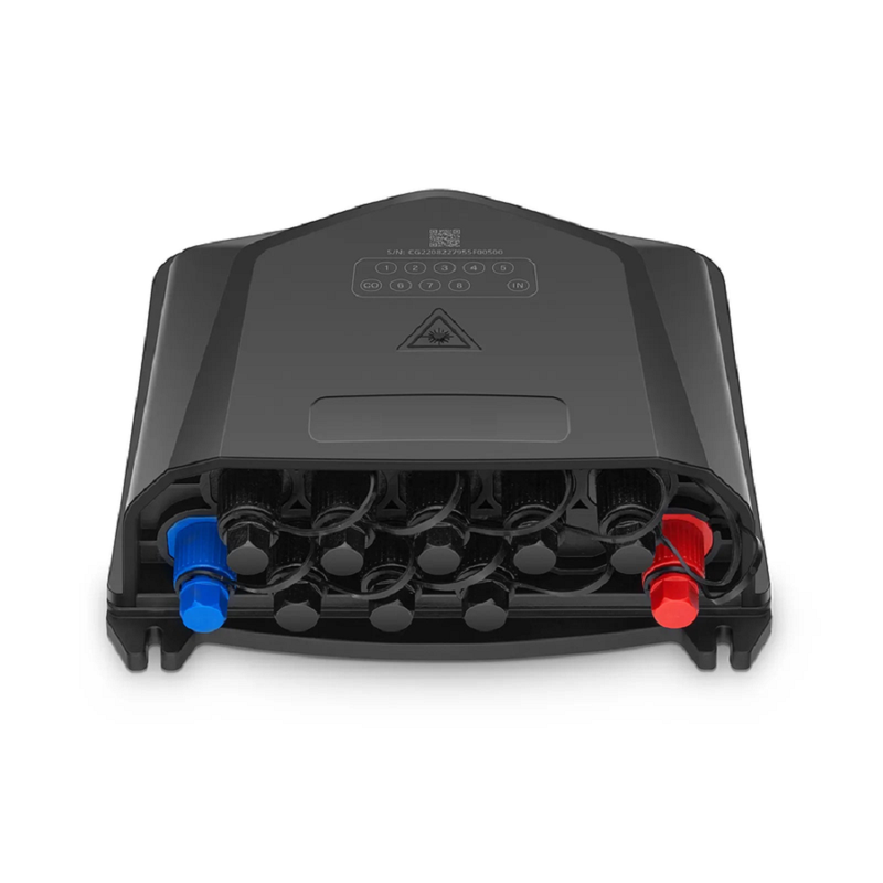Fully Pre-Terminated End Box for Quick ODN, 9 ports, Hot-Melting (Non-open), 1x 8 splitter, SC Hardened Adapter, Insertion Loss â‰¤10.8dB, Return Loss â‰¥55dB, PP+GF, IP68, Wall/Pole/Aerial, Indoor/Outdoor