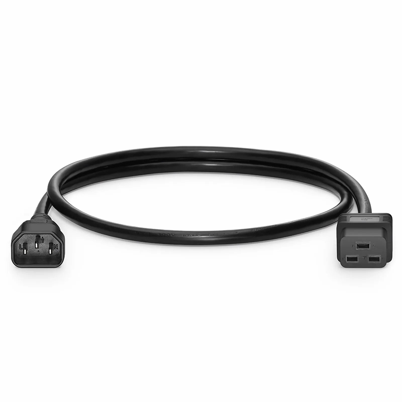 3ft (0.9m) IEC60320 C14 to IEC60320 C19 14AWG 250V/15A Power Cord, Black