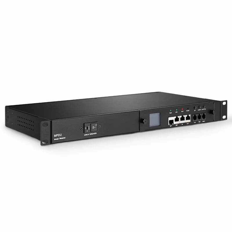 1.20kW Single-Phase 10A/120V Monitored Rack PDU, 8 x C13 Outlets, IEC320 C14 Plug, 6.6ft Cord, 1U Rack-Mount