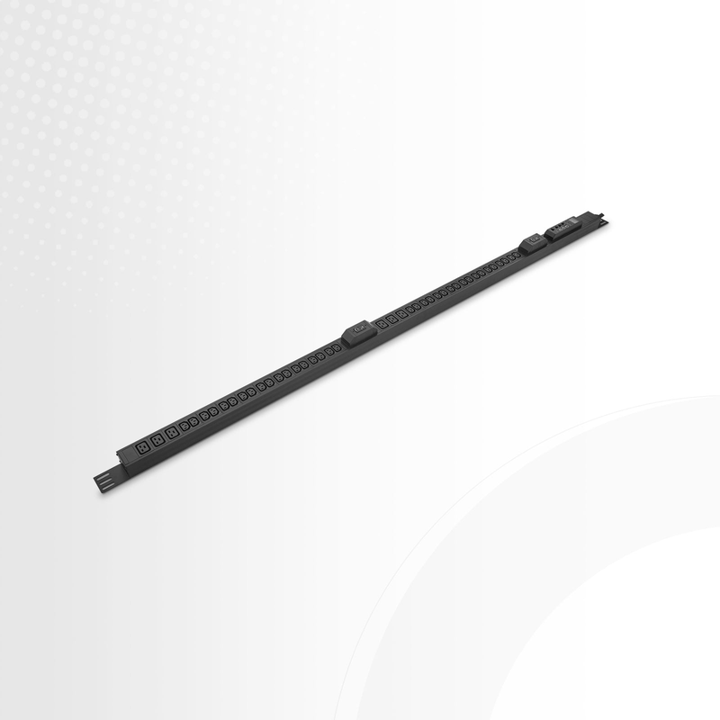 21.06kW 3-Phase 32A/380V Monitored Rack PDU, 36 x C13 & 6 x C19 Outlets, IEC309 32 A 3P + N + E Plug, 10ft Cord, 0U Vertical