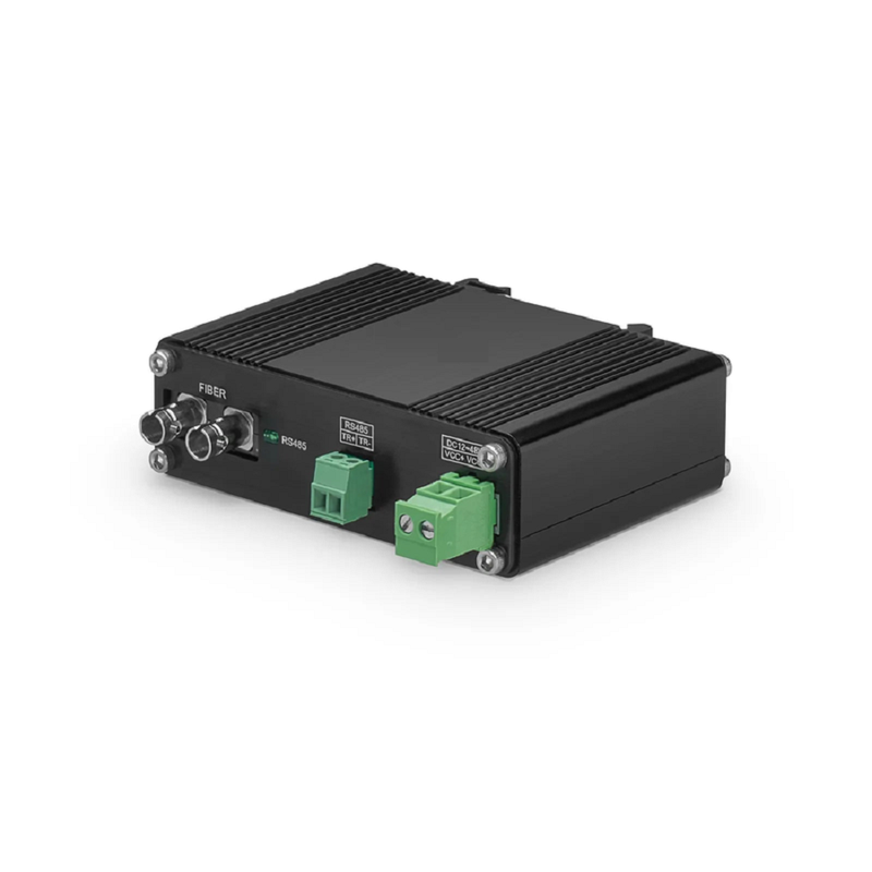 Industrial Unmanaged 1 x RS485 2-Wire to 1 x 100Base-X Multimode ST 850nm 550m Ethernet Media Converter