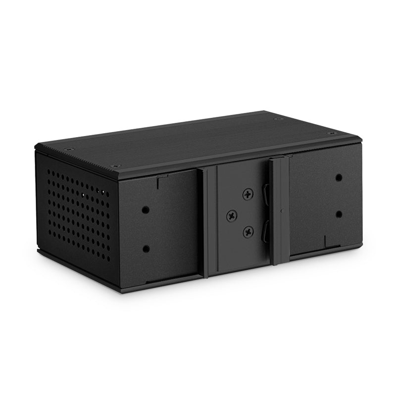 Industrial Unmanaged 2x 10/100/1000Base-T RJ45 to 2x 100/1000Base-X SFP Gigabit PoE++ Ethernet Media Converter