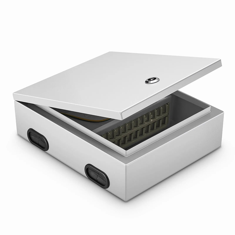 24 Fibers Optic Distribution Box, SC A/U and LC, Steel, Wall Mount, Indoor