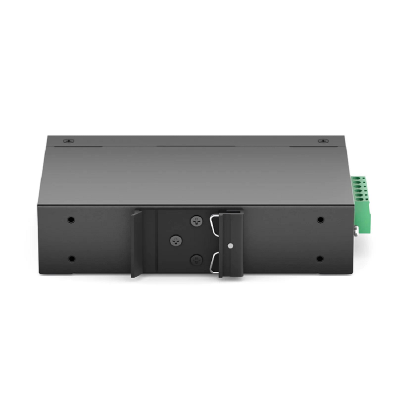 Industrial Managed 1x 10/100/1000Base-T RJ45 to 1x 100/1000/2500Base-X SFP Gigabit Ethernet Media Converter