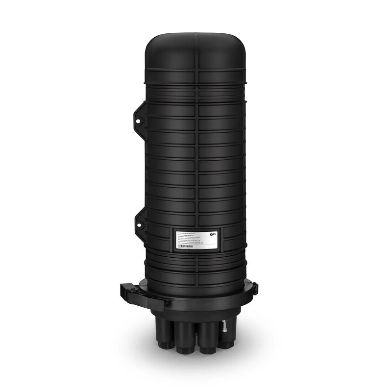 288 Fibers 1In-6Out Dome Fiber Optic Splice Closure, Mechanical Seal, with 1 Pre-installed Fusion Splice Tray