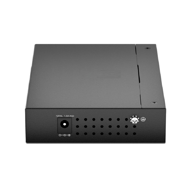Managed 1x 100M/1G/2.5G/5G/10GBase-T RJ45 to 2x 10GBase-X SFP+ 10Gigabit Ethernet Media Converter, British Plug Standard