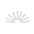 1.2 x 30mm Fiber Optic Splice Protection Sleeve, Single Fiber, 50pcs/pkg
