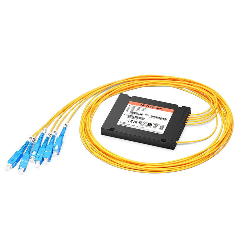 1 x 5 Asymmetrical PLC Fiber Splitter, ABS Module, 95/5, 2.0mm, SC/UPC, Singlemode